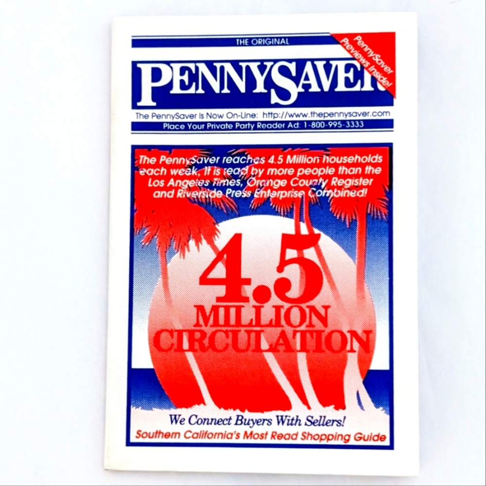 Mini PennySaver Notepad — Vintage Style Advertising Pad 2.5 x 3.5 Inches
